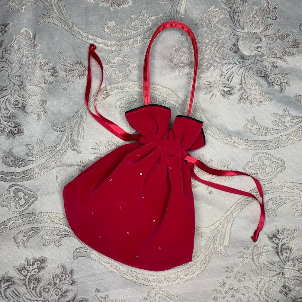 NWT Hot Pink Velvet Bag